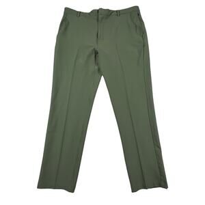 Teren Daily Driver Chino Pants Stretch Quick Dry Magnet Button Green Men 36x30